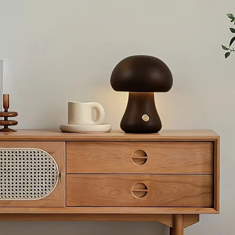 MushroomGlow™ Tre Soppformet LED Bordlampe | Naturlig Dekorativ Belysning | Atmosfærisk Lys for Hjemmet