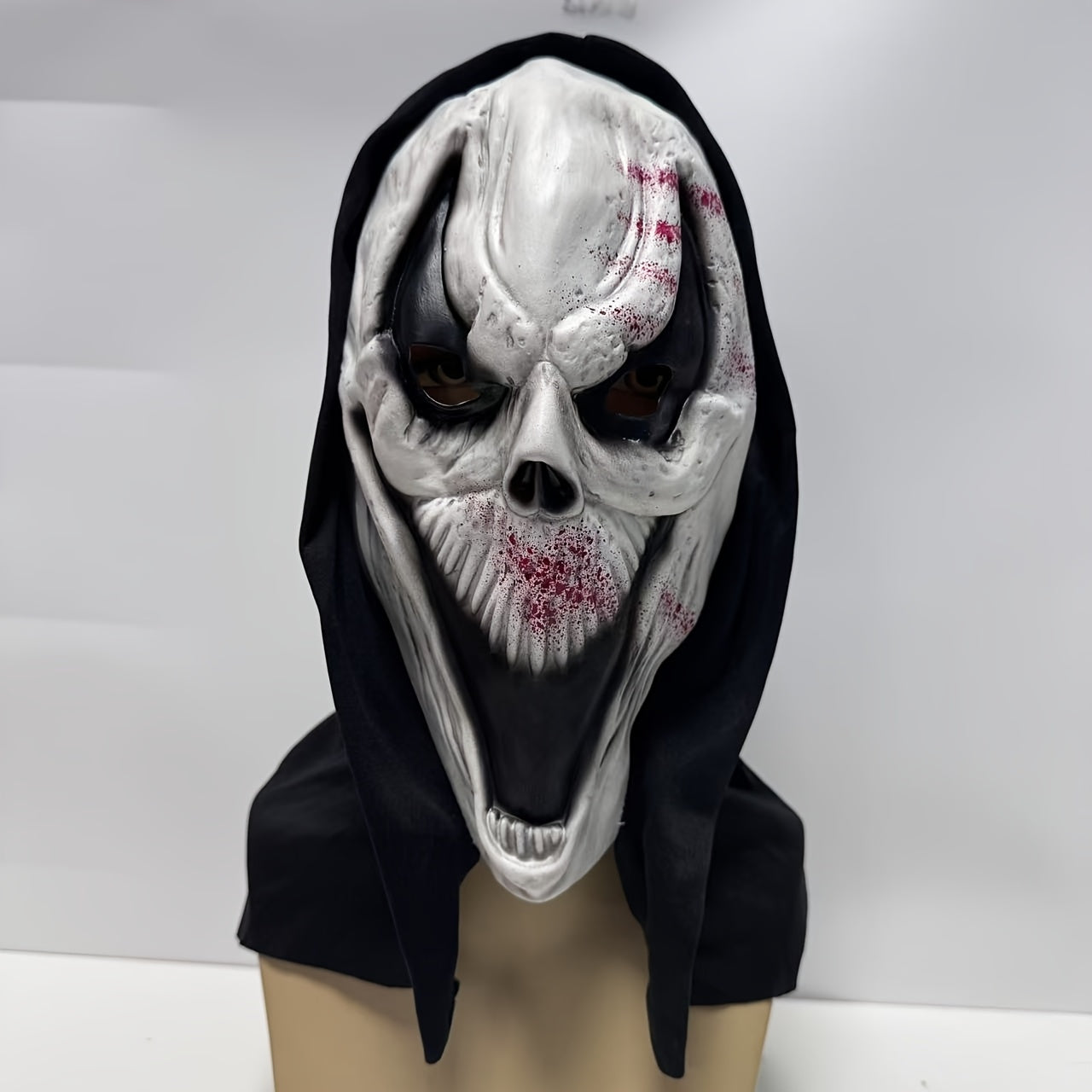 Norvo | Voksen Full Face Halloween Skummel Maske | Hodeskalle Design Hette