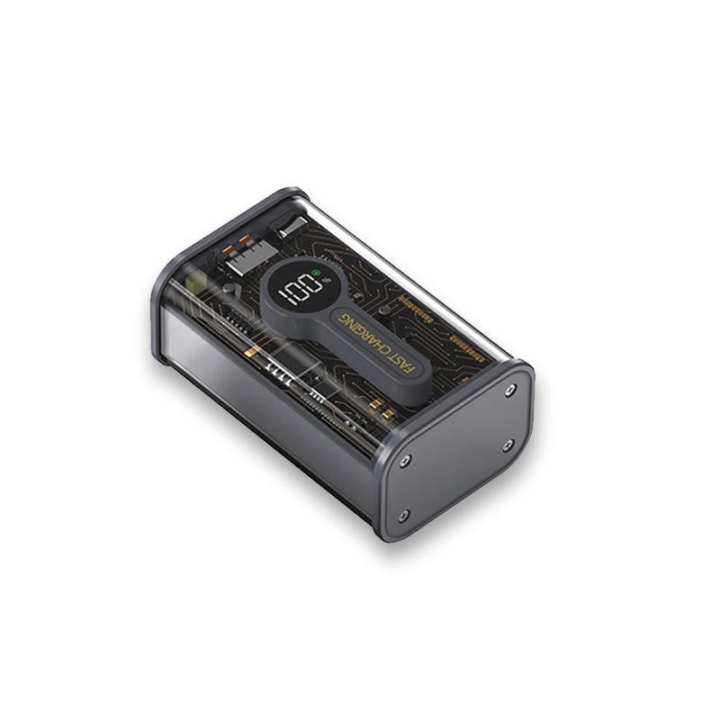 Norvo | Transparent Mecha Vind Super Kapasitet Power Bank (10000mah)