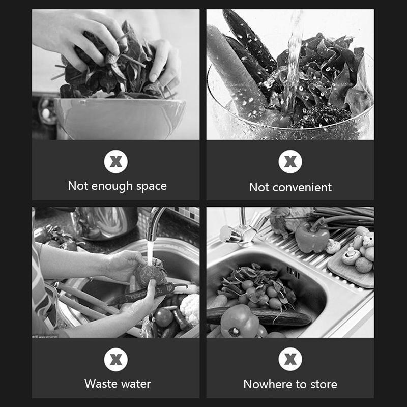 Norvo | Bærbar Multifunksjonell Sammenleggbar Oppvaskbalje