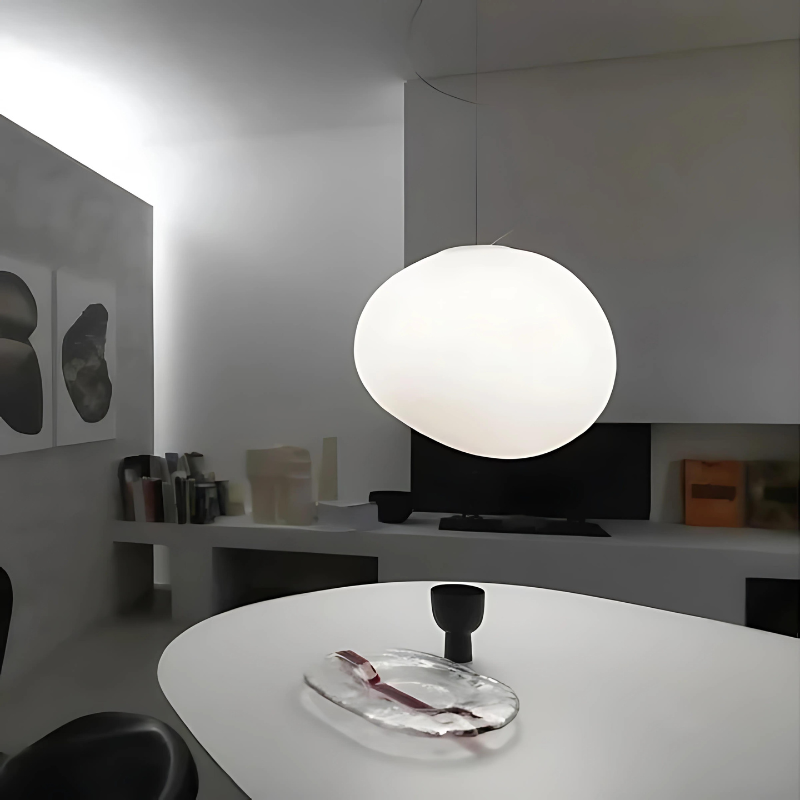 Norvo | GloStone | Elegant Glass Pebble Pendant Light