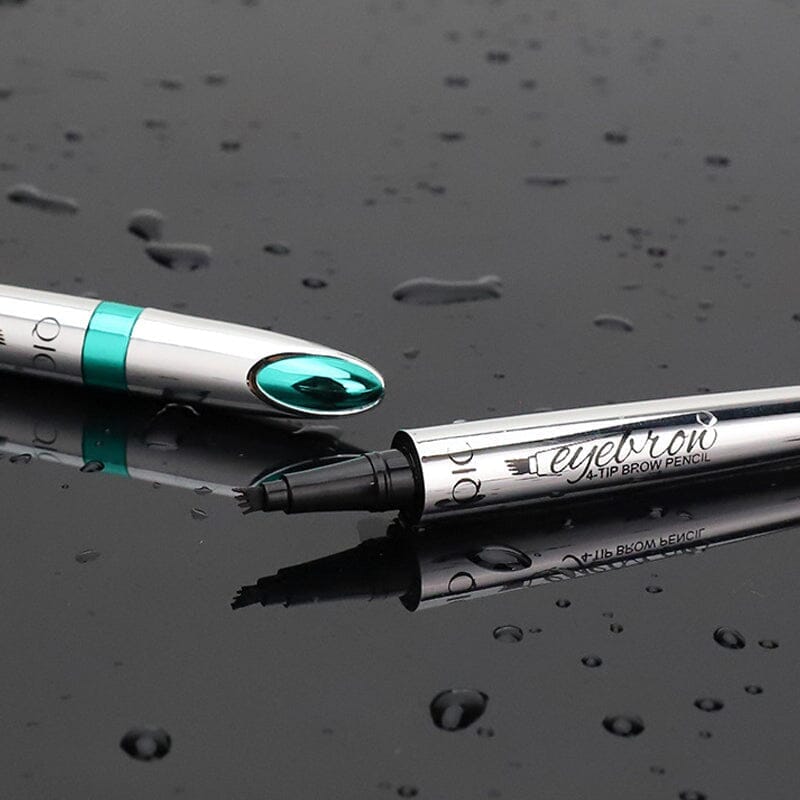 Norvo | Vanntett 3D Microblading Øyenbrynspenne med 4 Gaffeltips