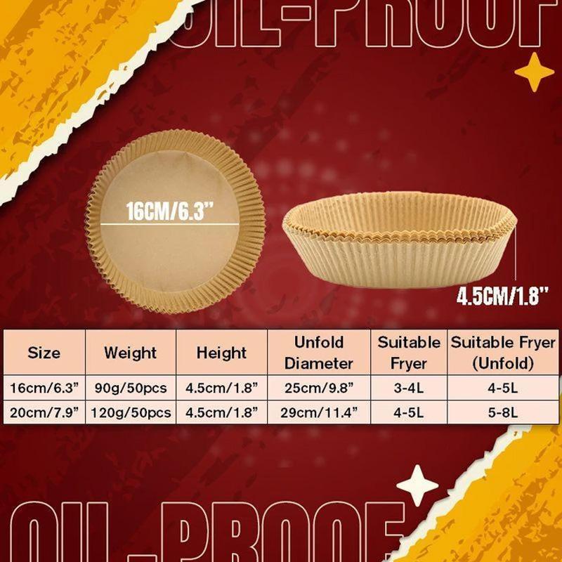 Norvo | Air Fryer Engangspapirbelegg (50 stk)