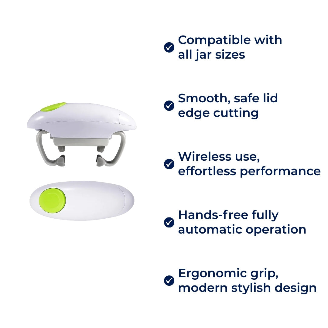 Smooth Edge Safety – Batteridrevet – Enkelt berøring – Forhindrer kutt – Ideell for eldre og kokker Norvo