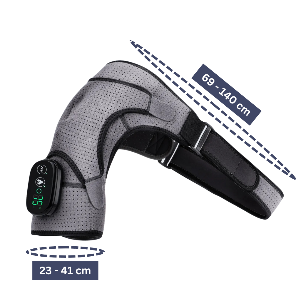 Norvo | Skuldermassasjeenhet | Varmeterapi, Justerbar intensitet & Ideell for muskelavslapning