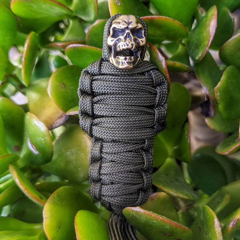 Norvo | Paracord nøkkelring mumie messing hodeskalle