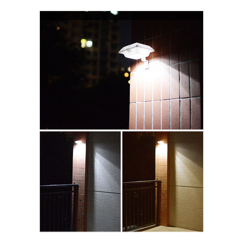 Norvo | Solar UFO-formet design gjerde lys LED utendørs vegglampe