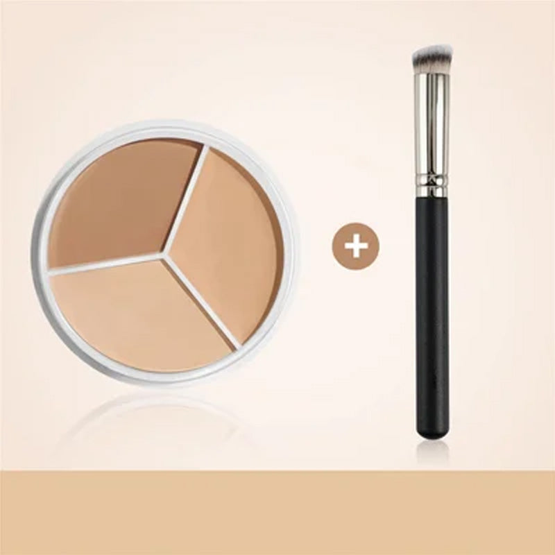 Norvo | Tri-Farge Concealer Palette for Akne Flekkene og Mørke Sirkler