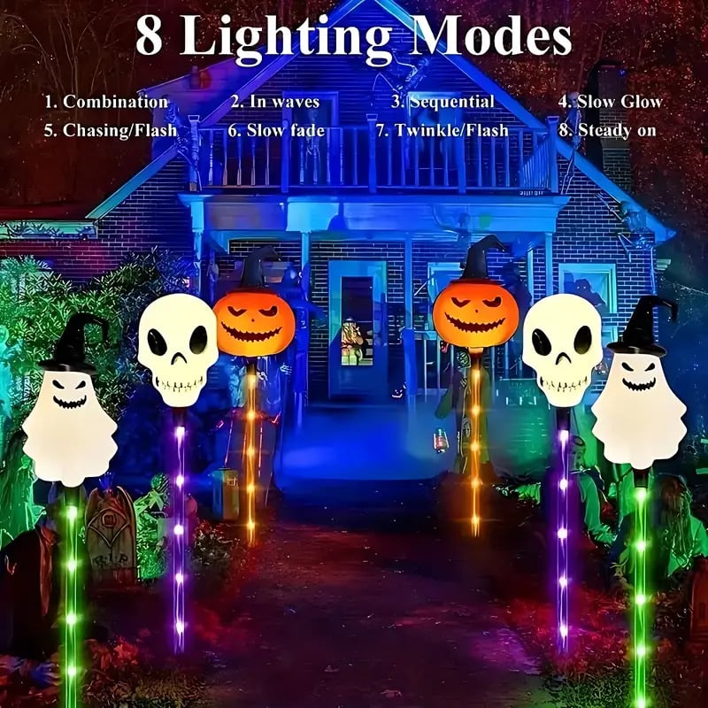 Norvo | 6 i 1 Halloween Solhage Lys