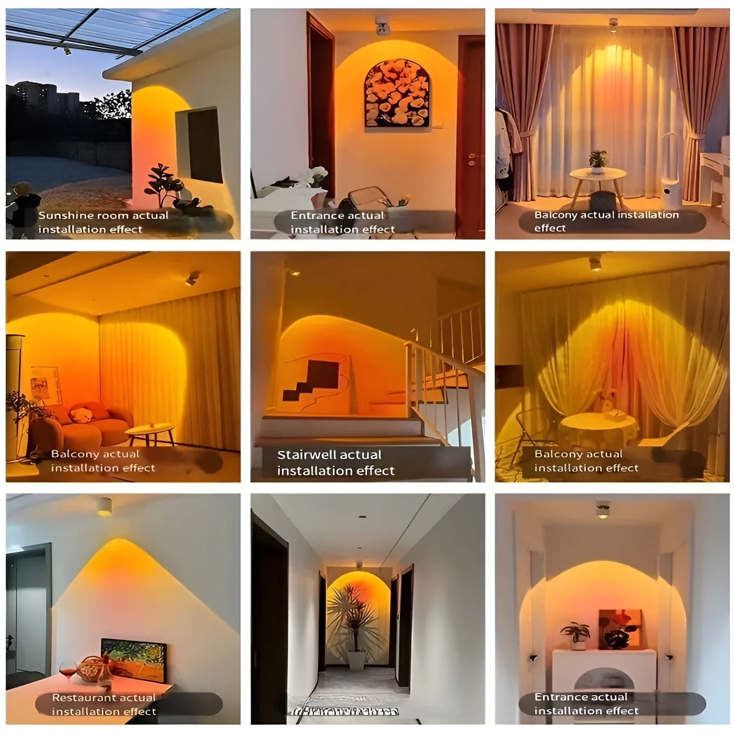 Norvo | Lys - Moderne solnedgang LED vegglampe