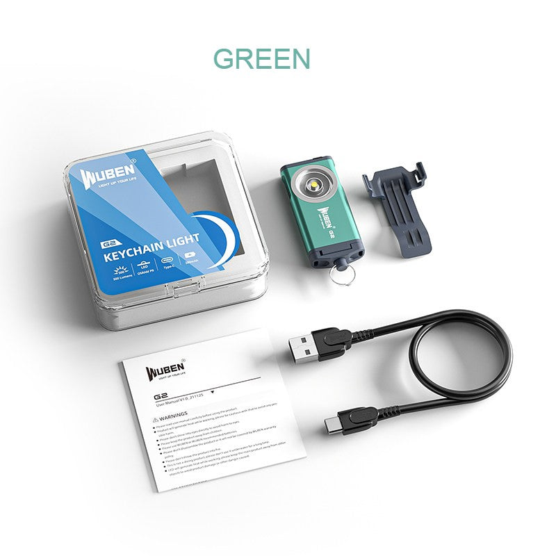 Norvo | Bærbar Oppladbar Mini Lyssterk Lommelykt, for Vandring, Camping, Reparasjon, Lesing