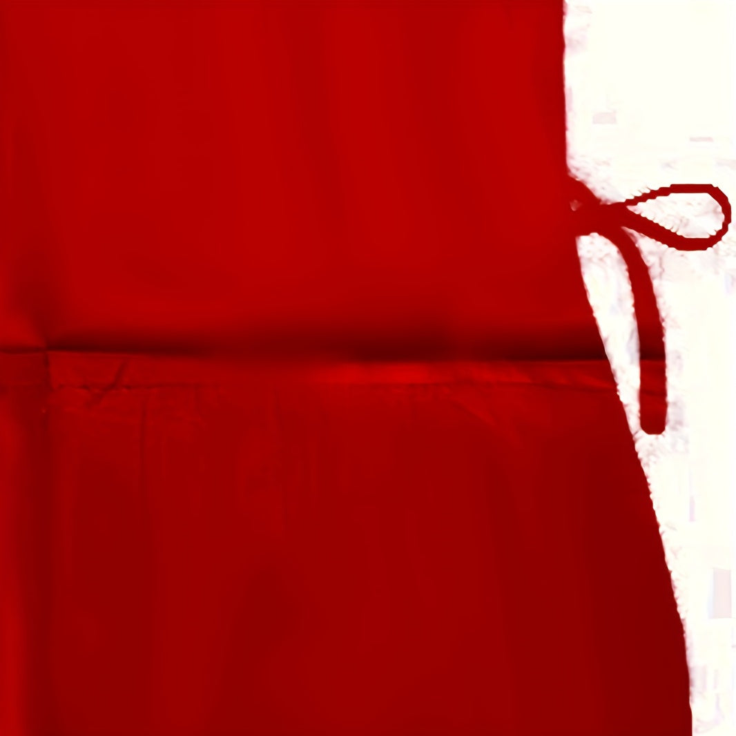 Norvo | Vest-stil side-bundet forkle med lommer – Polyester, 68cm lengde x 48cm bredde, Ideell for kjøkken og spisestue bruk