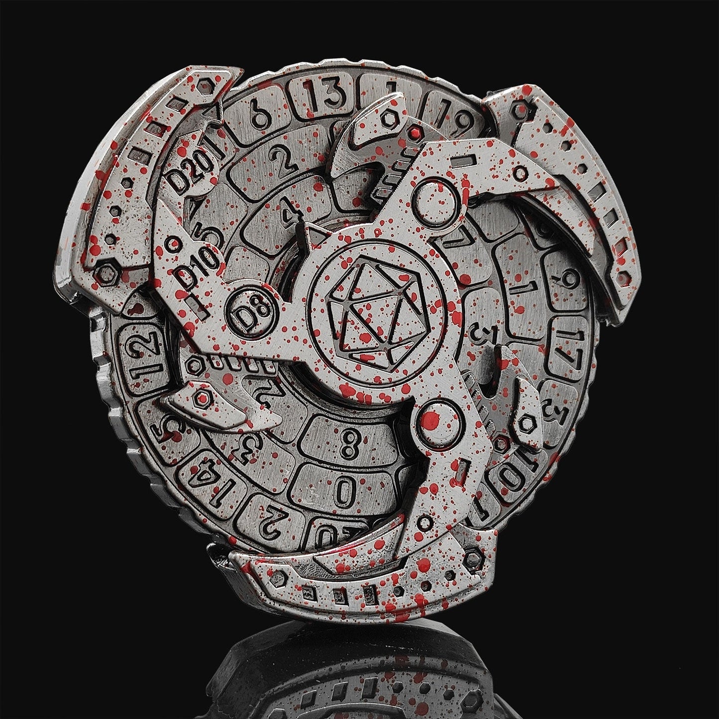 Norvo | 7-i-1 Fidget Spinner Polyhedral Metall Terninger