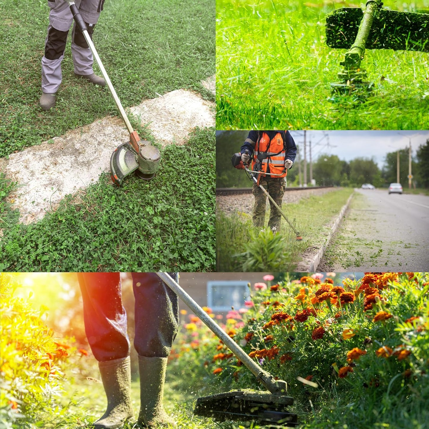 Norvo | 6" Tvunnet Tråd Ugressbørste – Stål Trimmerhode for 5 mm Aks Elektriske Gressklippere