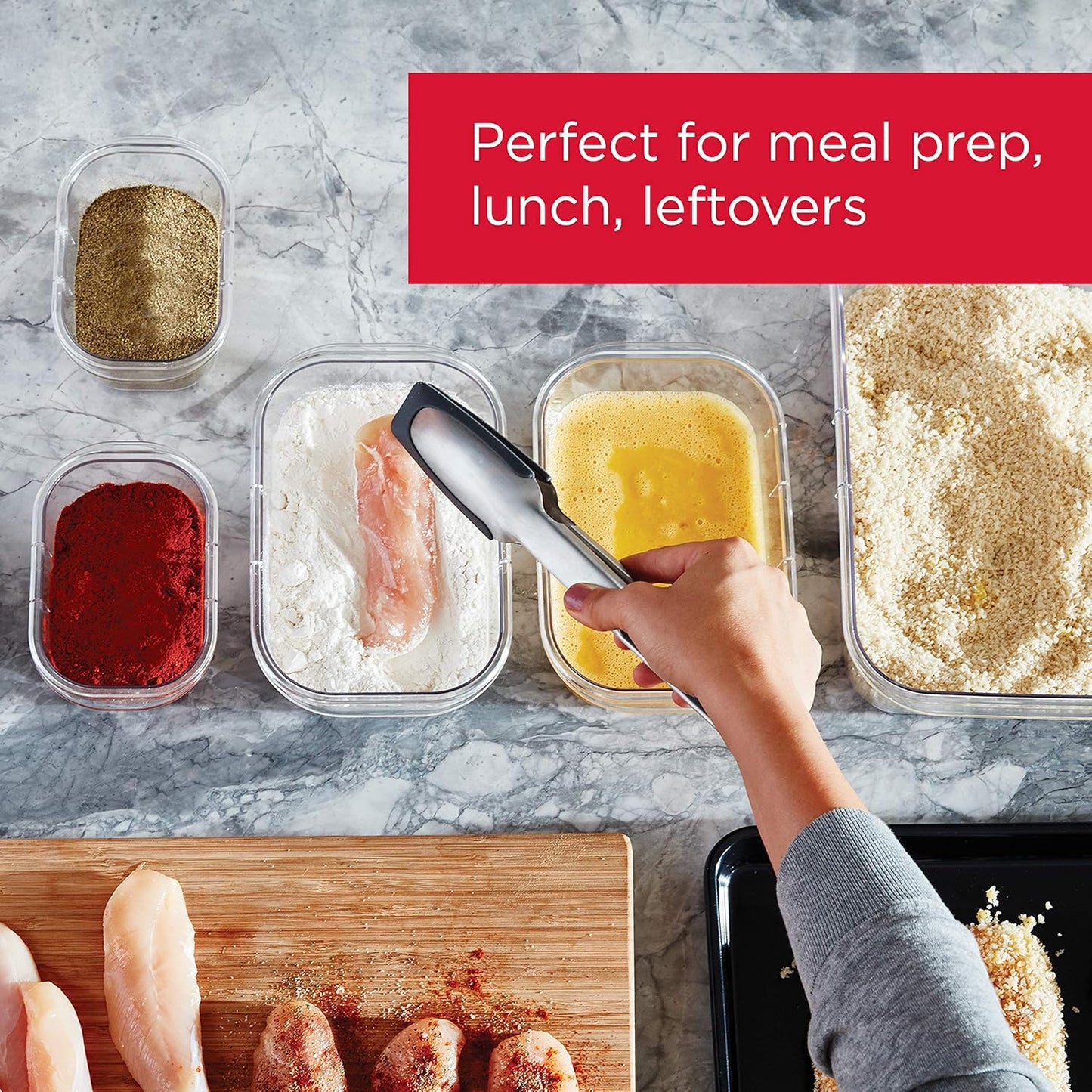 FreshPrep – Bærekraftig BPA-fri Måltidsbeholder Sett (7 deler)