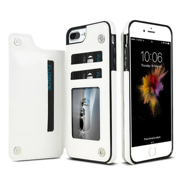 Norvo | Luksuriøs Læder Lommebok Etui For iPhone