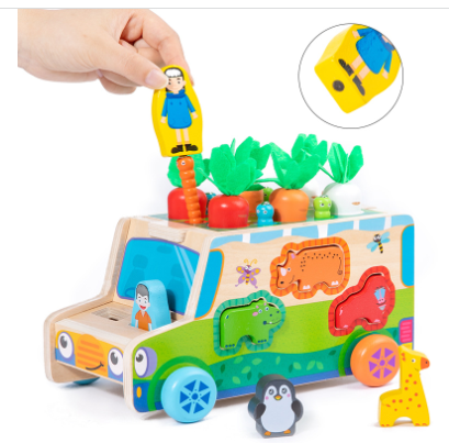 Norvo | Montessori Wonder Ark | Lek morsomt for nysgjerrige barn - Interaktivt treleketøy