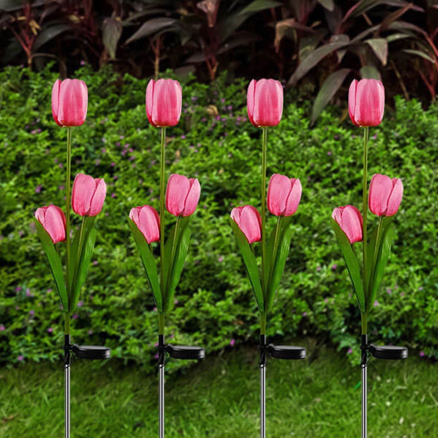 Norvo | Solar Tulip Plenlys Utendørs Hage LED Tulipan Blomsterlys Bakke Stakelandskapslys