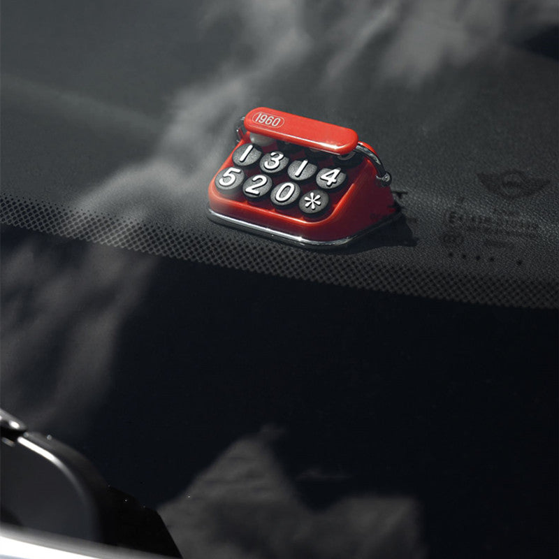Norvo | Retro Kreativ Midlertidig Parkeringsnummerplate