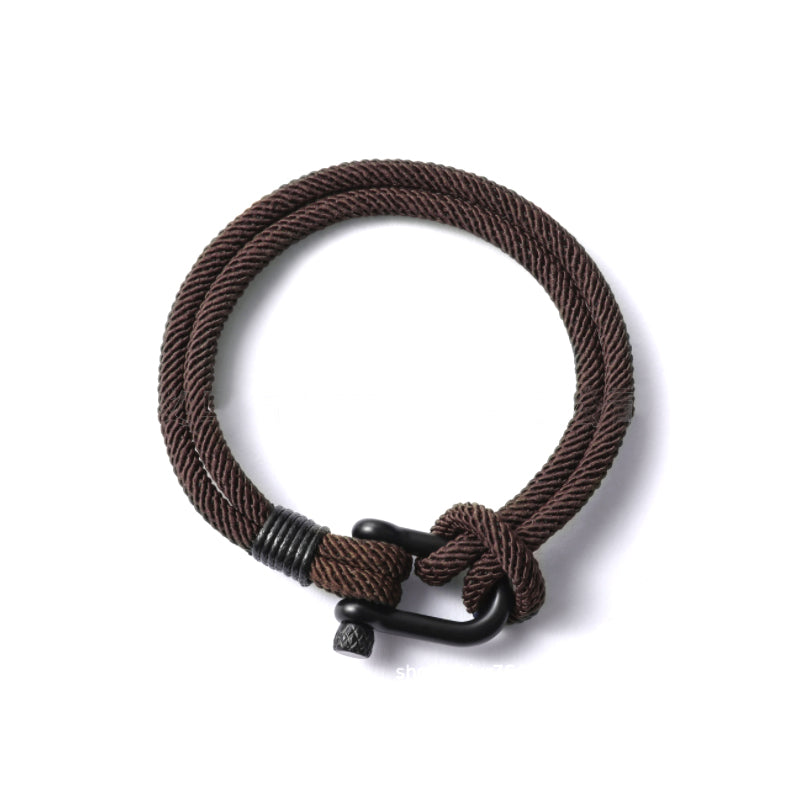 Norvo | U-formet spenne nylon flettearmbånd