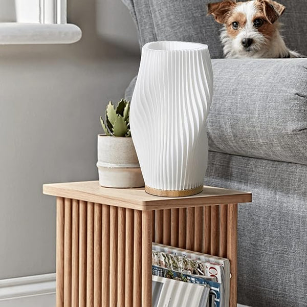 Norvo | Wavecrest Bordlampe – Myk Glød Designerlampe med Dimbar Varme og Naturlig Hvit Lys