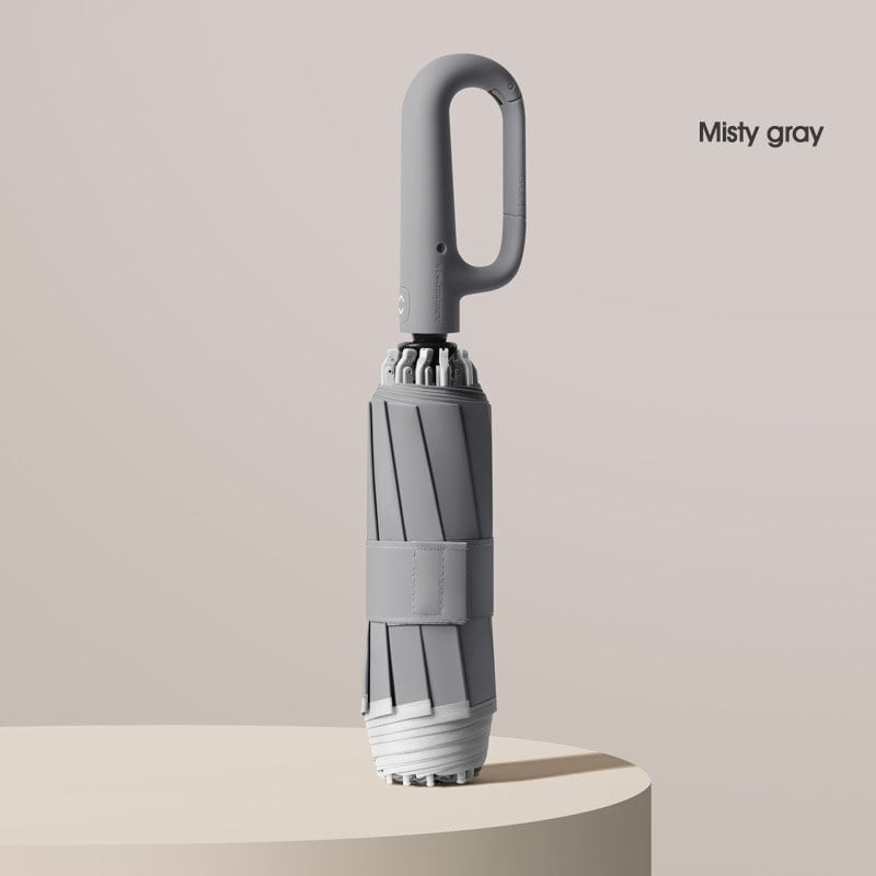 Norvo | Ring spenne paraply, Reflekterende sikkerhetsstripe, Solid vindbestandig, Reiseportabel