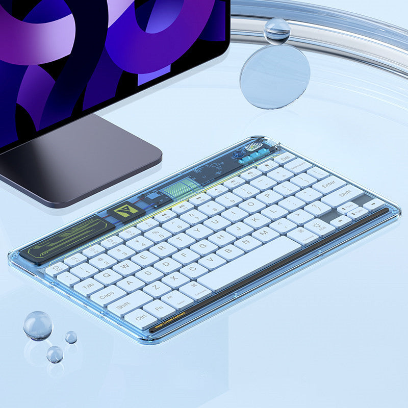 Norvo | Transparent Trådløst Bluetooth Tastatur