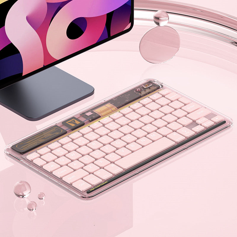 Norvo | Transparent Trådløst Bluetooth Tastatur