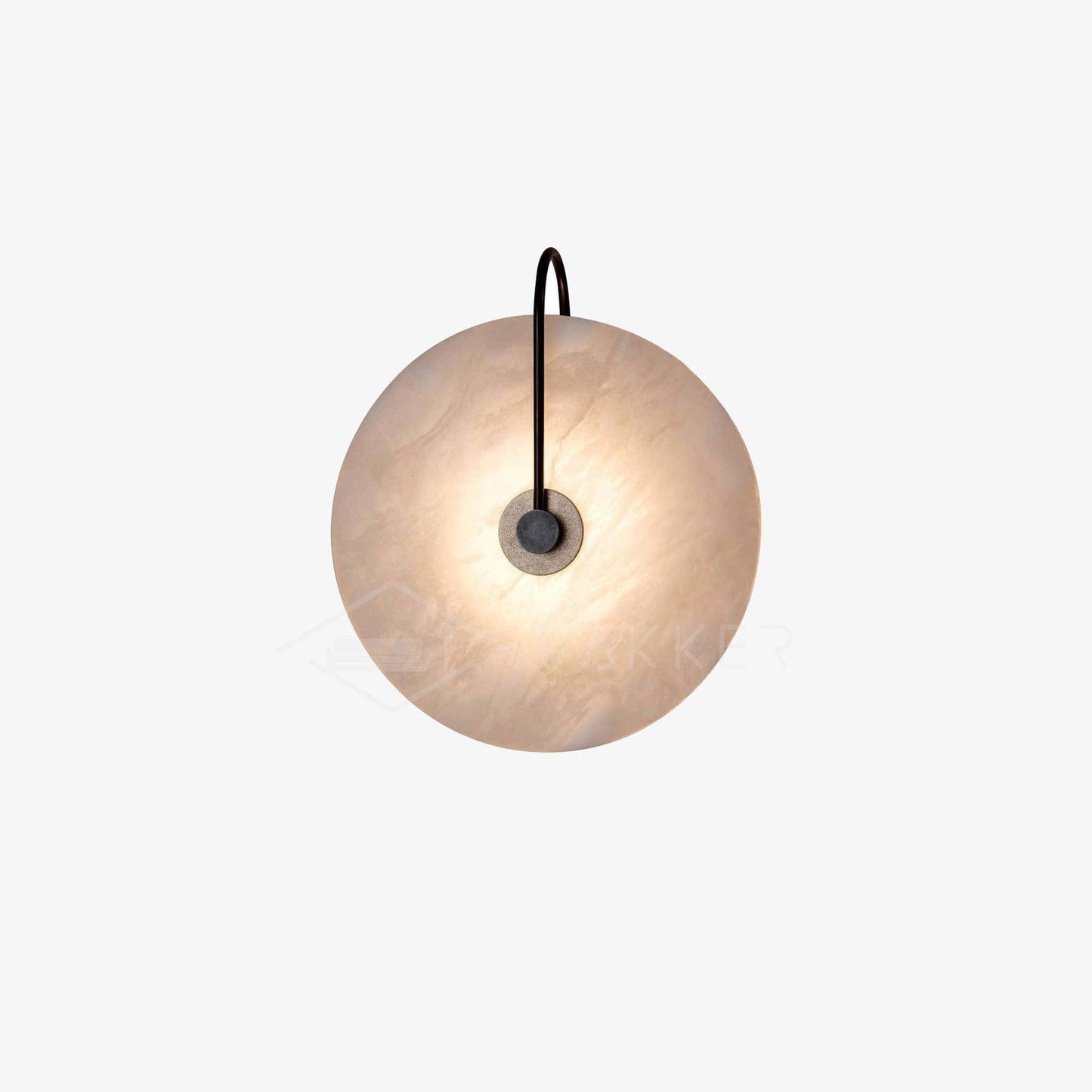 Norvo | Hvit Alabaster Vegglampe