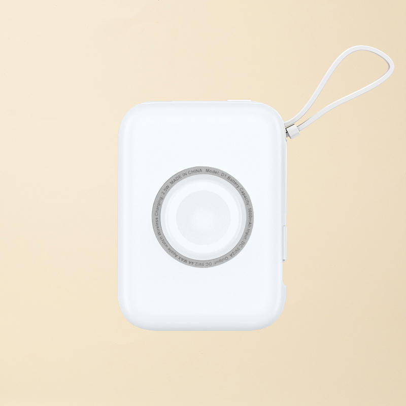 Norvo | Bærbar smarttelefonklokke 2-i-1 med innebygd datakabel og powerbank