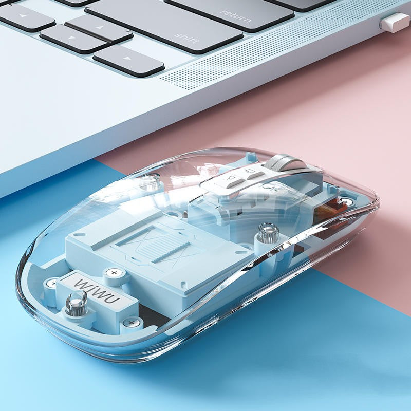 Norvo | Transparent Trådløs Stille Bluetooth Mus