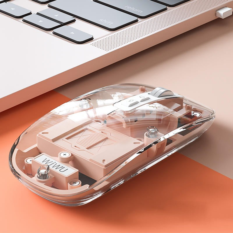Norvo | Transparent Trådløs Stille Bluetooth Mus