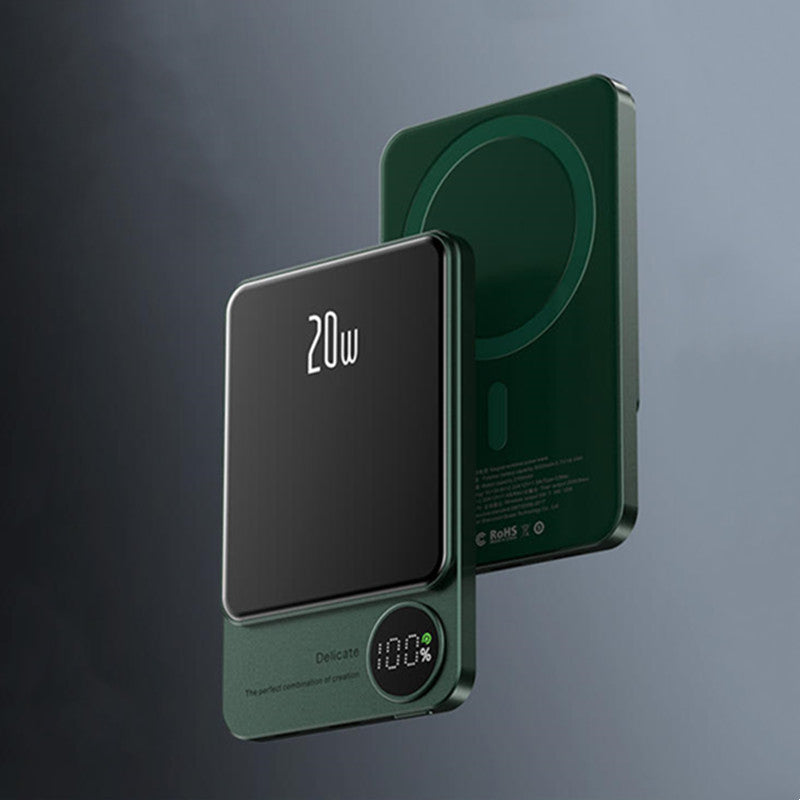 Norvo | 10000mAh Mini Bærbar LED Digital Display Magnetisk hurtiglading Power Bank