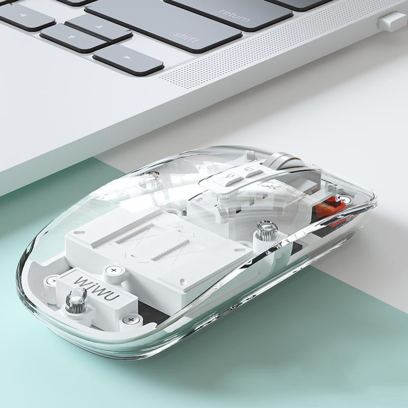 Norvo | Transparent Trådløs Stille Bluetooth Mus