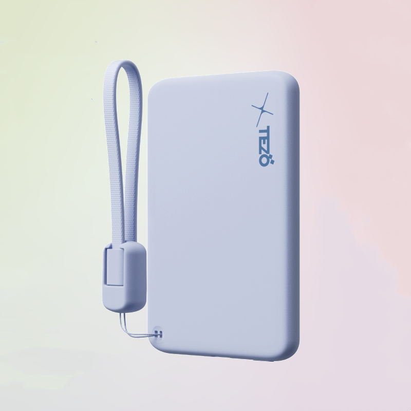 Norvo | Ultra-Tynn Fargerik Magnetisk Lader Power Bank Med Innebygd Snor