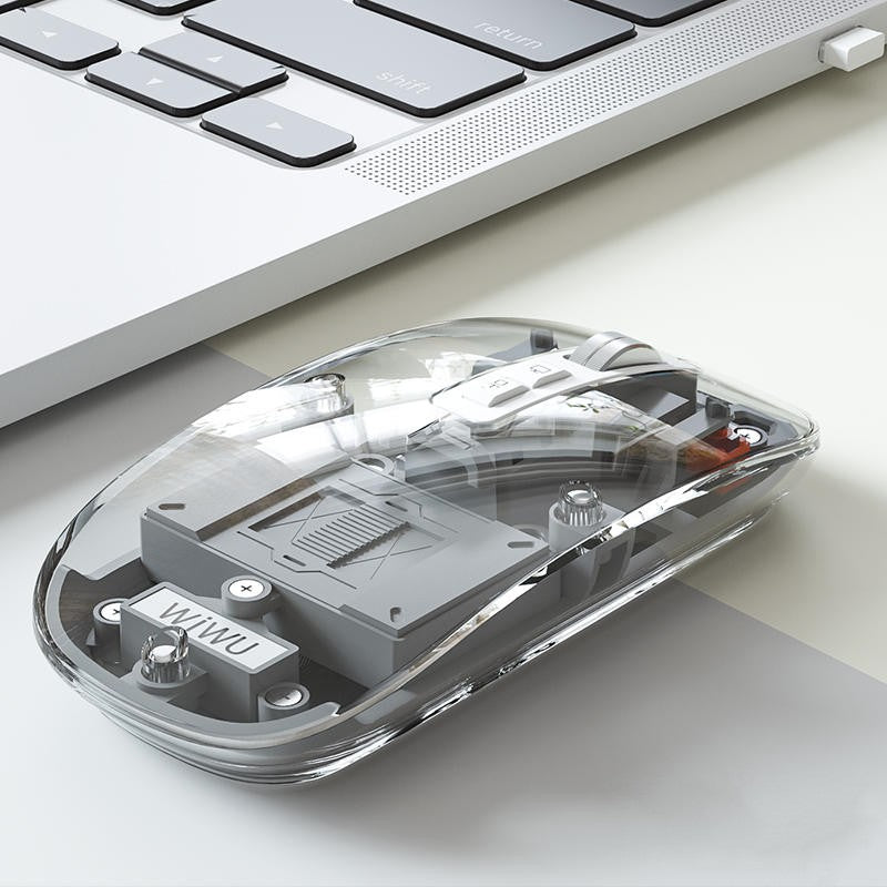 Norvo | Transparent Trådløs Stille Bluetooth Mus