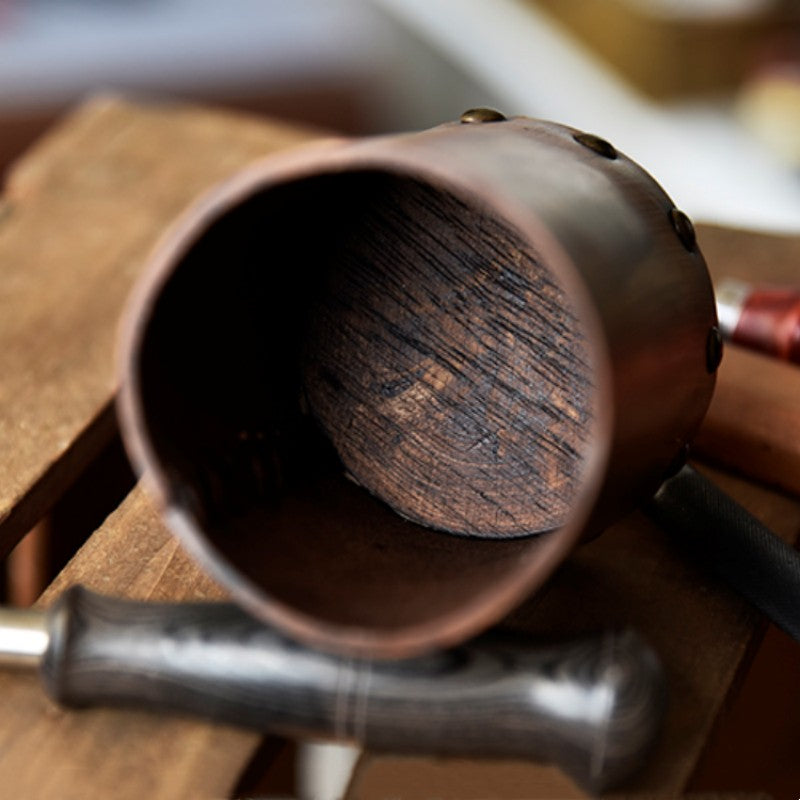 Norvo | Håndlaget vegetabilsk garvet lær pennholder skrivebord dekorasjon