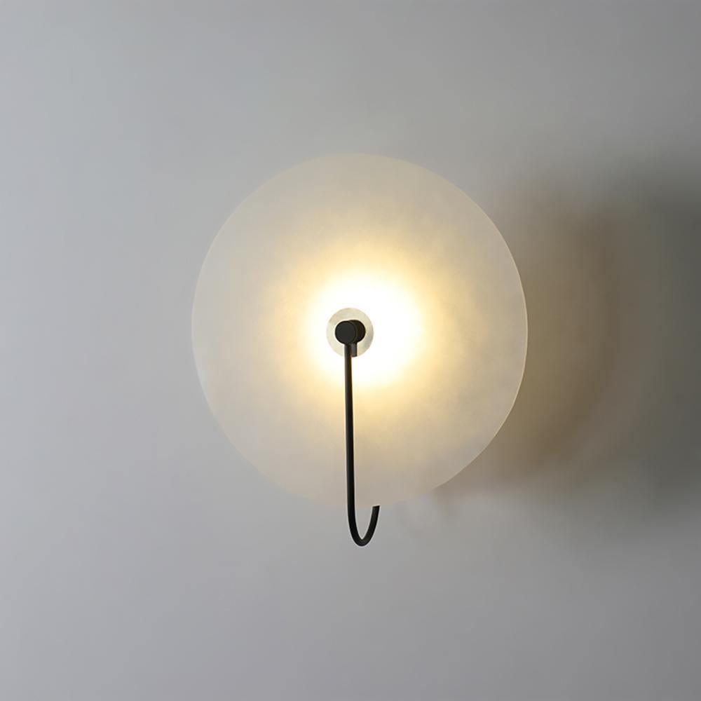 Norvo | Hvit Alabaster Vegglampe