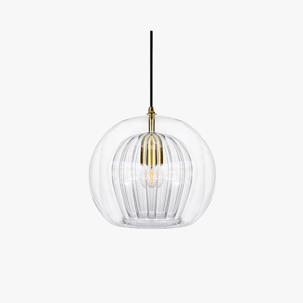 Norvo | ShineSphere - Amber Pendant Light with Radiant Elegance