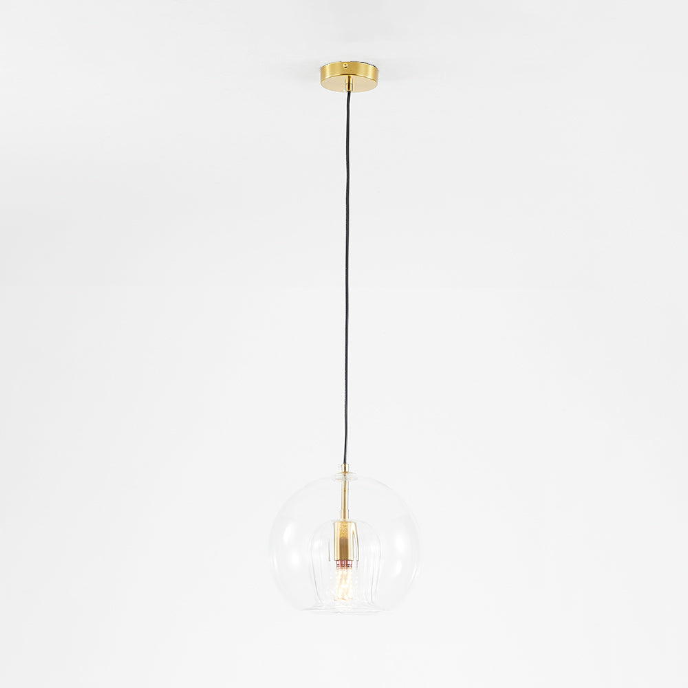 Norvo | ShineSphere - Amber Pendant Light with Radiant Elegance