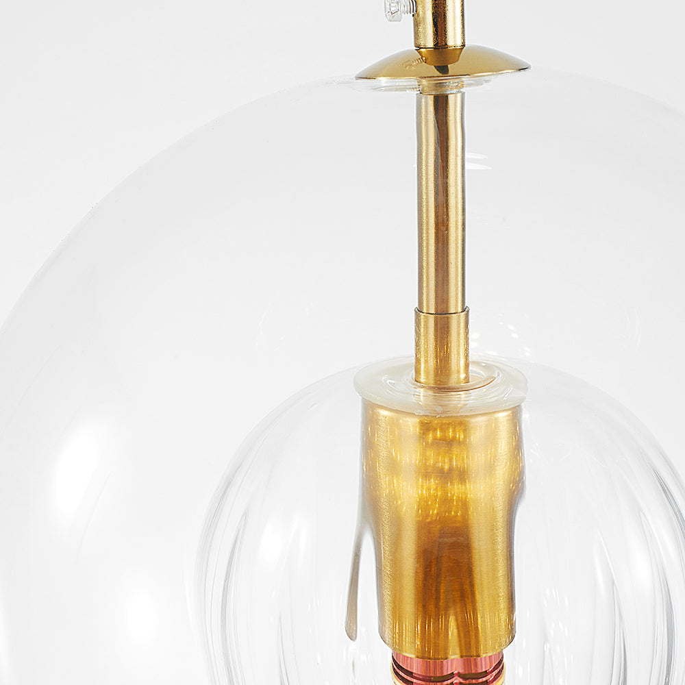 Norvo | ShineSphere - Amber Pendant Light with Radiant Elegance