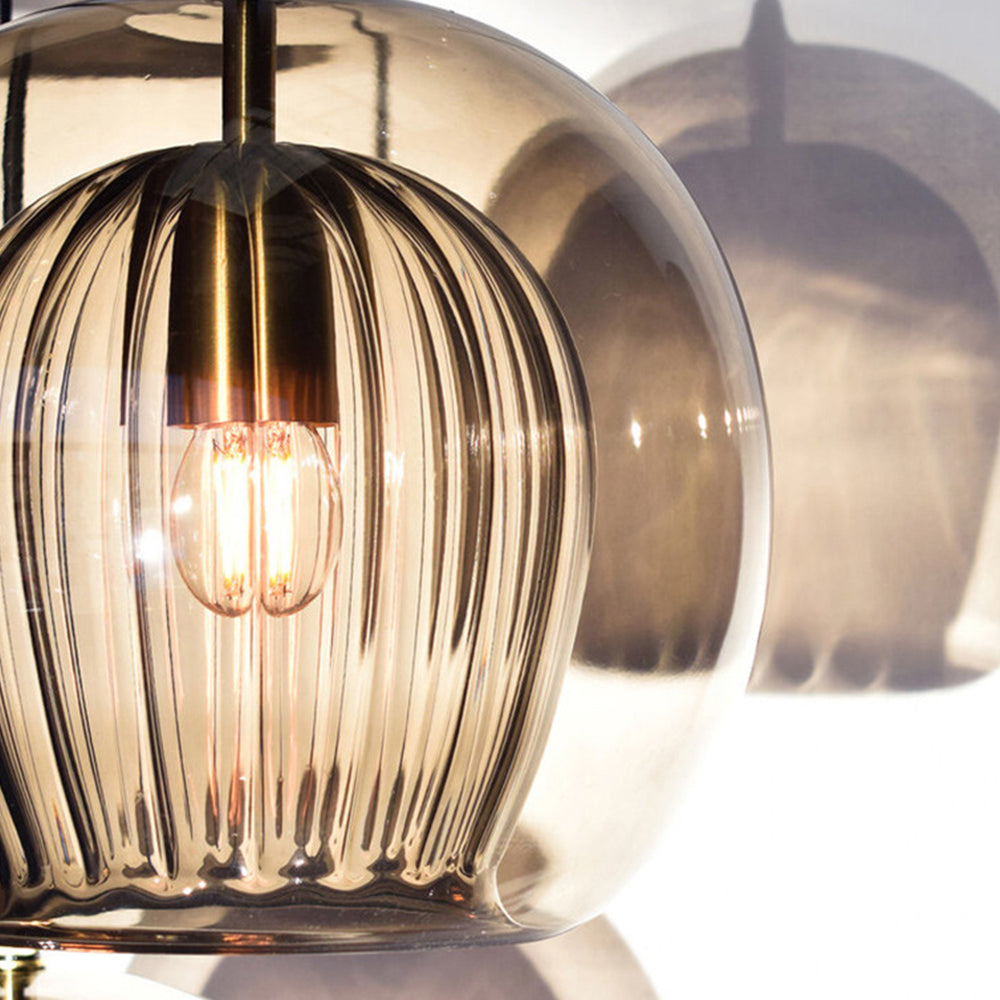 Norvo | ShineSphere - Amber Pendant Light with Radiant Elegance