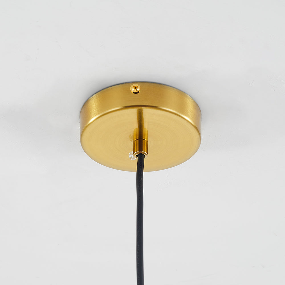 Norvo | ShineSphere - Amber Pendant Light with Radiant Elegance