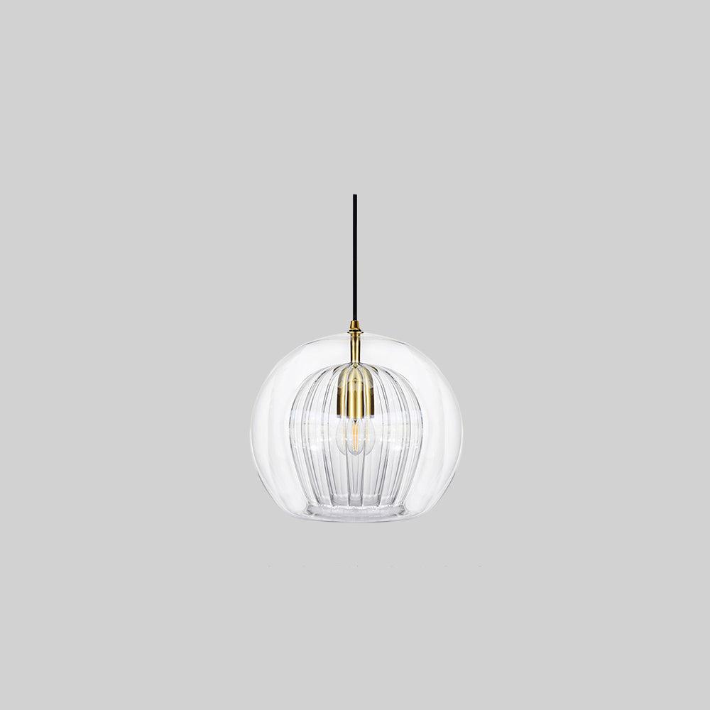 Norvo | ShineSphere - Amber Pendant Light with Radiant Elegance