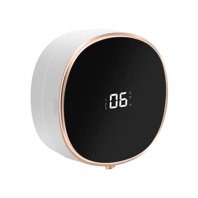 Norvo | Cleon 5-i-1 Smart Automatisk Såpedispenser med LED-skjerm – Berøringsfri, Oppladbar & Veggmonterbar