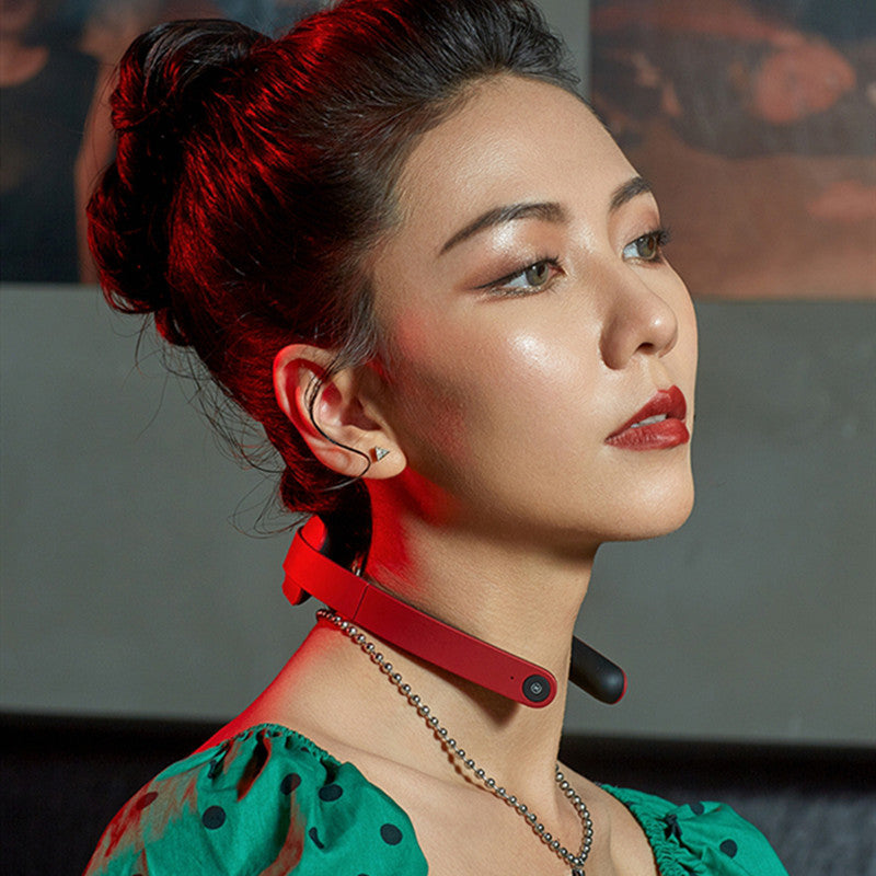 Norvo | Sammenleggbar trådløs smart nakkemasseur med varmefunksjon, 5 massasjeinnstillinger og lavfrekvent pulsteknologi, for nakke, muskler, skuldre og cervical smerte lindring