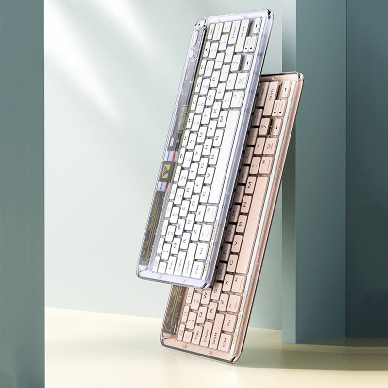 Norvo | Transparent Trådløst Bluetooth Tastatur
