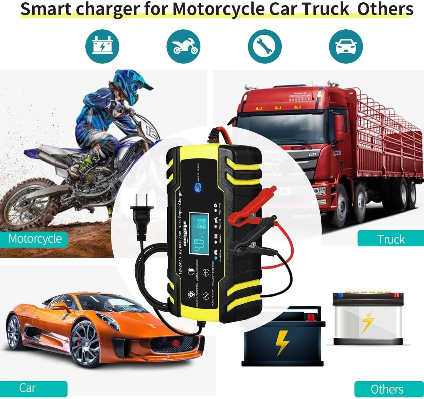 Norvo | Batterilader Automatisk Batterilader