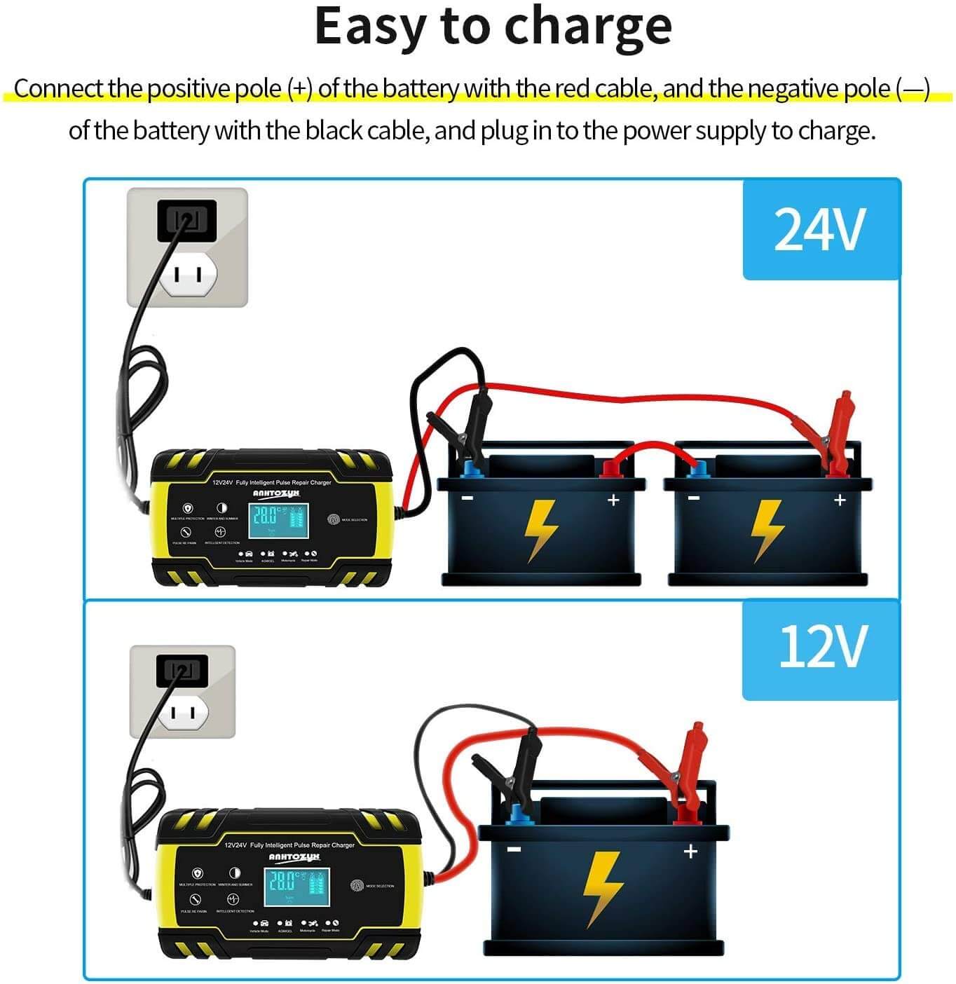Norvo | Batterilader Automatisk Batterilader