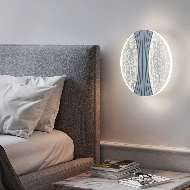 Norvo | Moderne Luksus Rund Firkantet Maskinvare Akryl LED Vegglampe for Stue